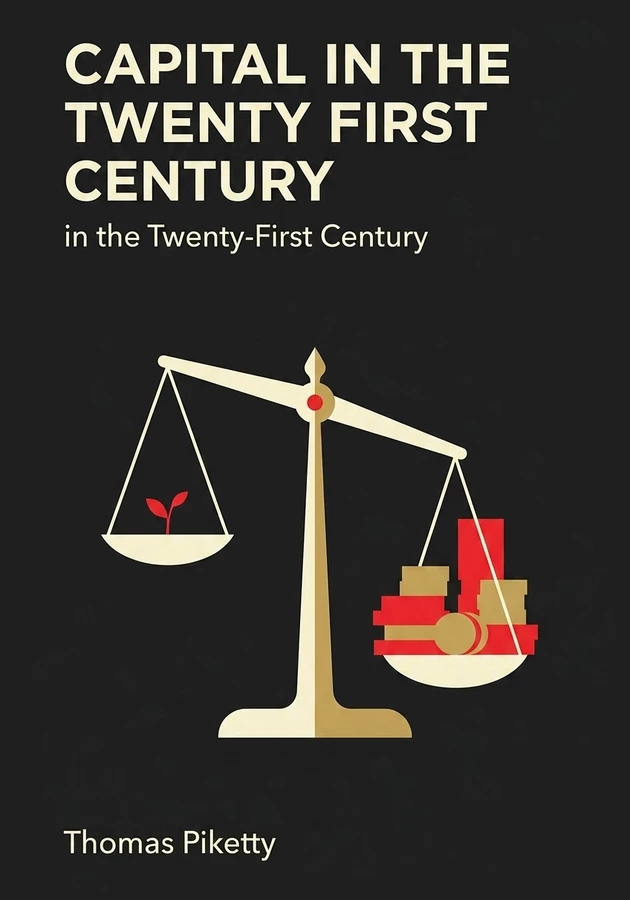 Book cover of Capital in the Twenty First Century by Thomas Piketty — critical summary review on 12min