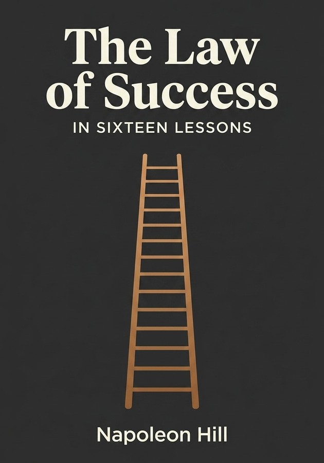Book cover of The Law of Success by Napoleon Hill — critical summary review on 12min