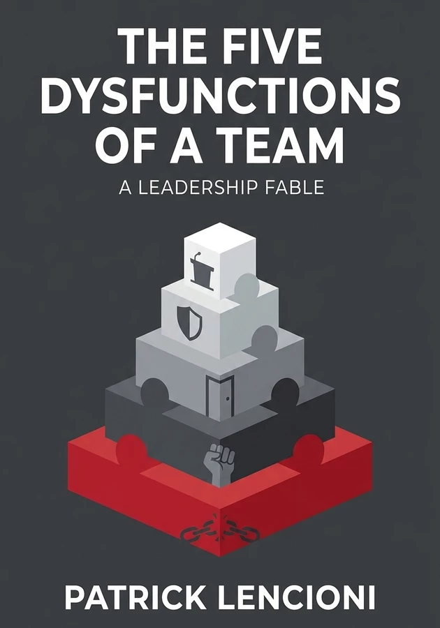 Book cover of The Five Dysfunctions of a Team by Patrick Lencioni — critical summary review on 12min