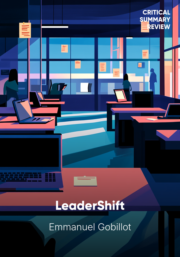 Book cover of LeaderShift by Emmanuel Gobillot — critical summary review on 12min