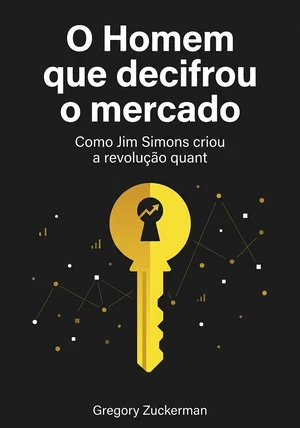 Capa do livro O Homem que decifrou o mercado, de Gregory Zuckerman — resumo e resenha crítica no 12min