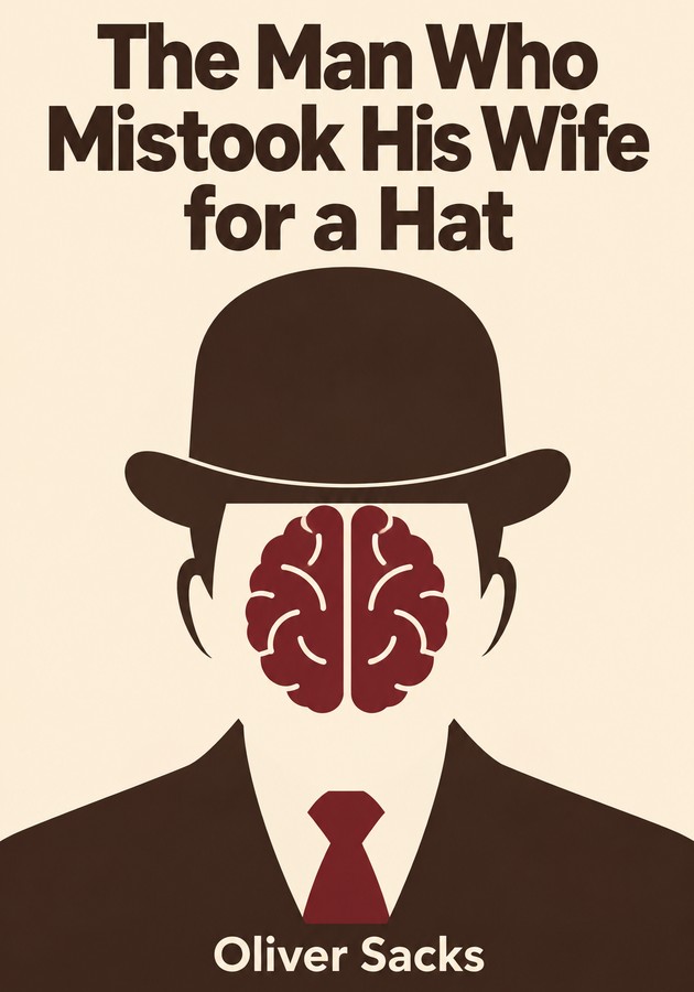 Book cover of The Man Who Mistook His Wife for a Hat by Oliver Sacks — critical summary review on 12min