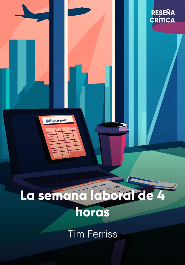 Portada del libro La semana laboral de 4 horas, de Tim Ferriss — resumen crítico y reseña en 12min