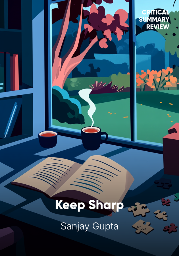 Book cover of Keep Sharp by Sanjay Gupta — critical summary review on 12min