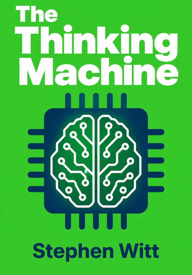 Book cover of The Thinking Machine by Stephen Witt — critical summary review on 12min