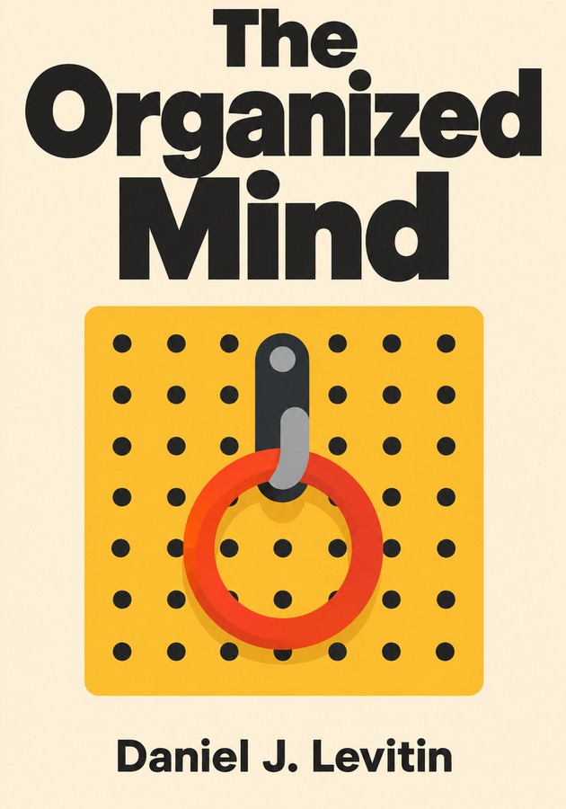 Book cover of The Organized Mind by Daniel J. Levitin — critical summary review on 12min