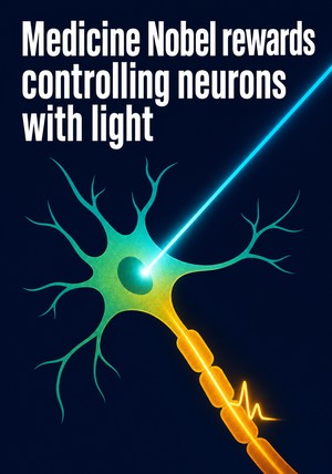 Book cover of Medicine Nobel rewards controlling neurons with light by 12min Originals — critical summary review on 12min