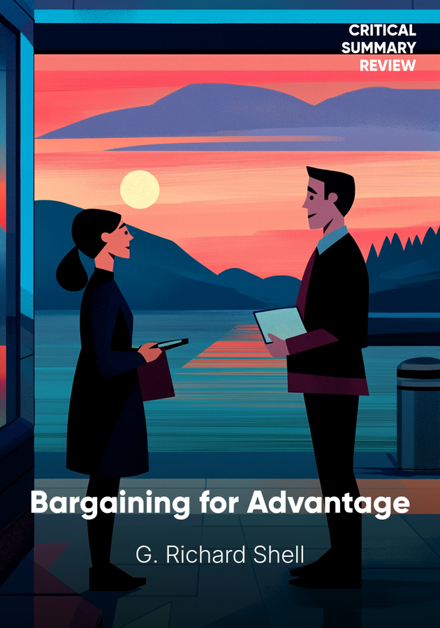 Book cover of Bargaining for Advantage by G. Richard Shell — critical summary review on 12min