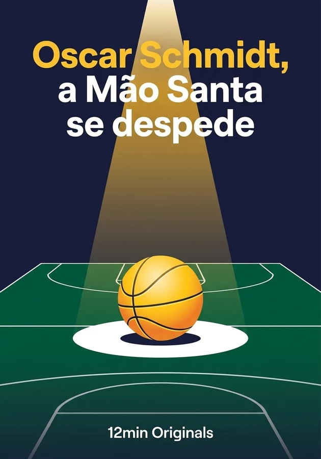 Capa do livro Oscar Schmidt, a Mão Santa se despede, de 12min Originals — resumo e resenha crítica no 12min