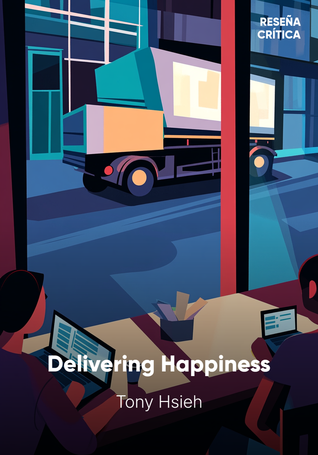 Portada del libro Delivering Happiness, de Tony Hsieh — resumen crítico y reseña en 12min