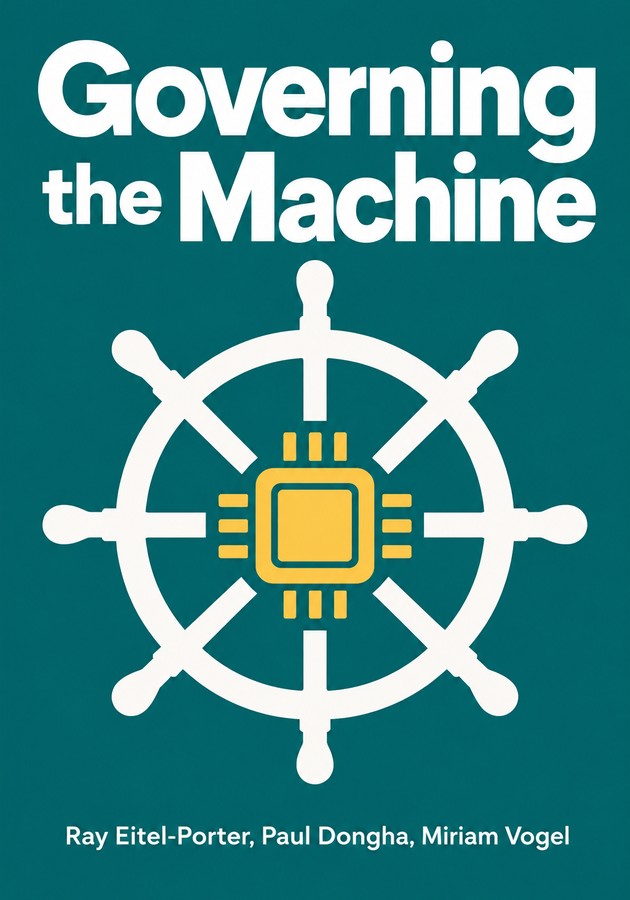 Portada del libro Governing the Machine, de Miriam Vogel — resumen crítico y reseña en 12min
