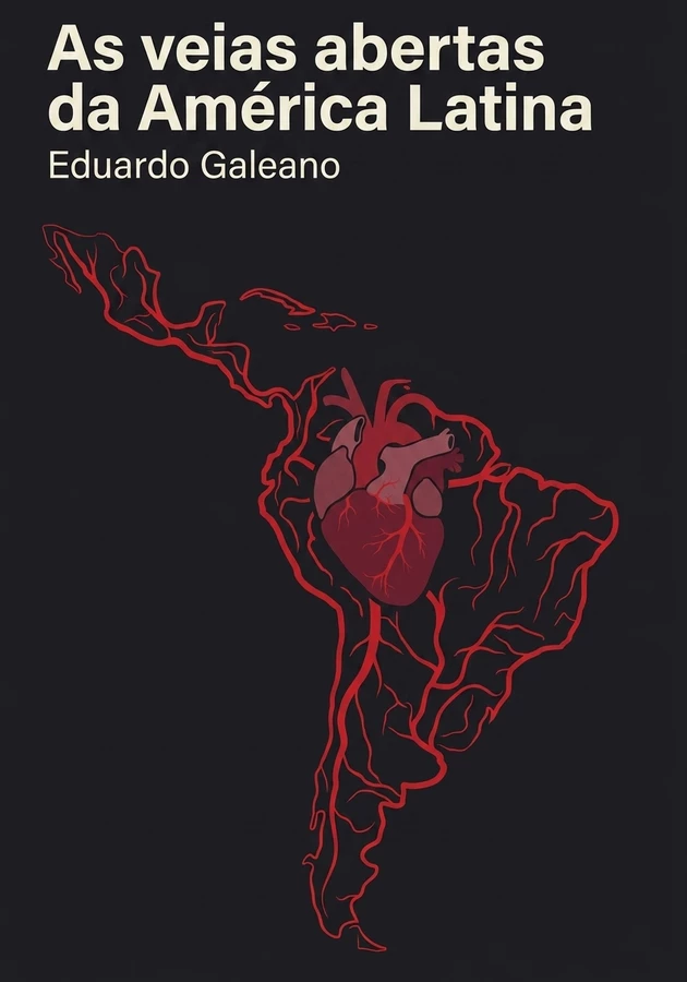 Capa do livro As veias abertas da América Latina, de Eduardo Galeano — resumo e resenha crítica no 12min