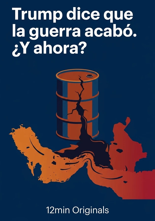 Portada del libro Trump dice que la guerra acabó. ¿Y ahora?, de 12min Originals — resumen crítico y reseña en 12min