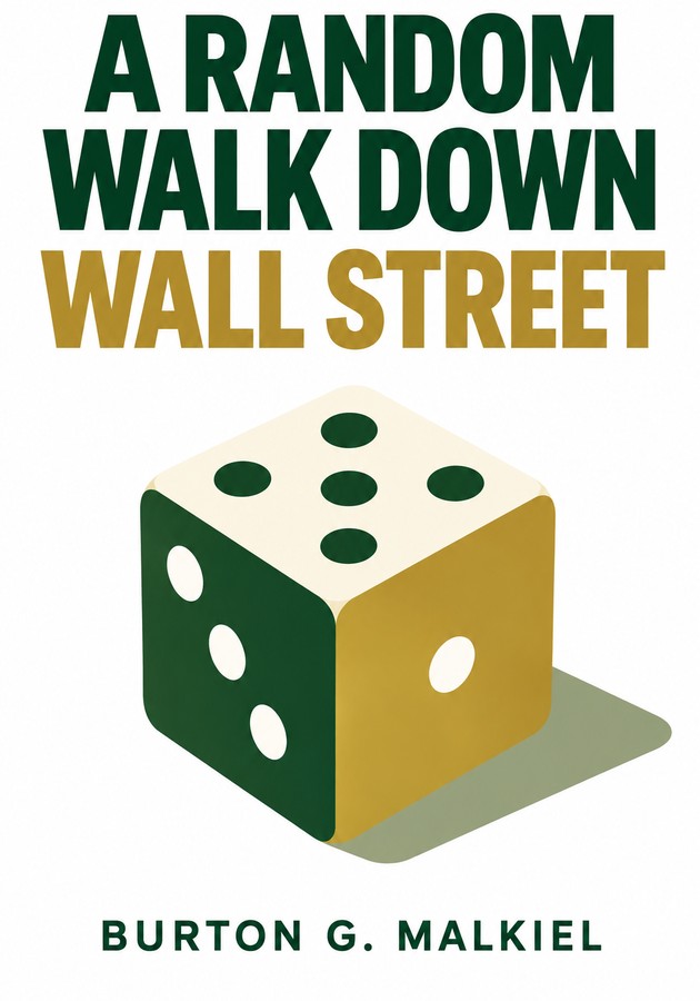 Book cover of A Random Walk Down Wall Street by Burton G. Malkiel — critical summary review on 12min