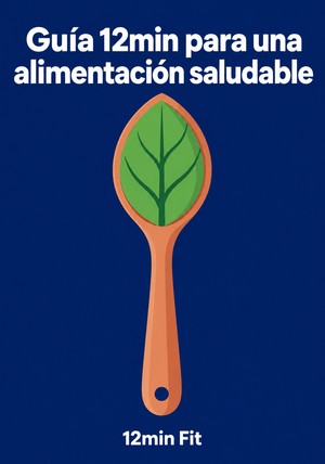 Portada del libro Guía 12min para una alimentación saludable, de 12min Fit — resumen crítico y reseña en 12min