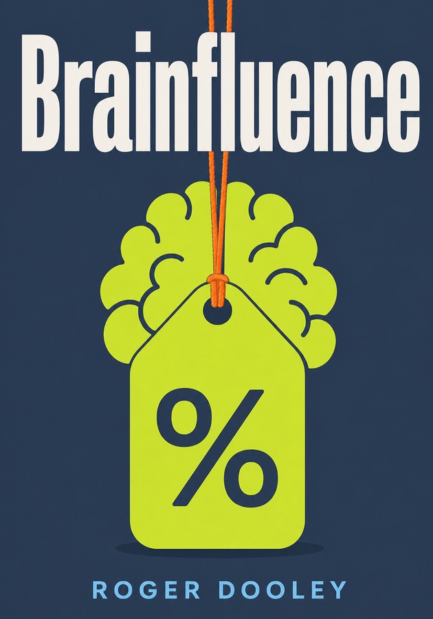 Book cover of Brainfluence by Roger Dooley — critical summary review on 12min