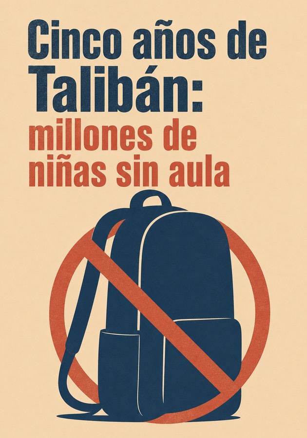 Portada del libro Cinco años de Talibán: millones de niñas sin aula, de 12min Originals — resumen crítico y reseña en 12min