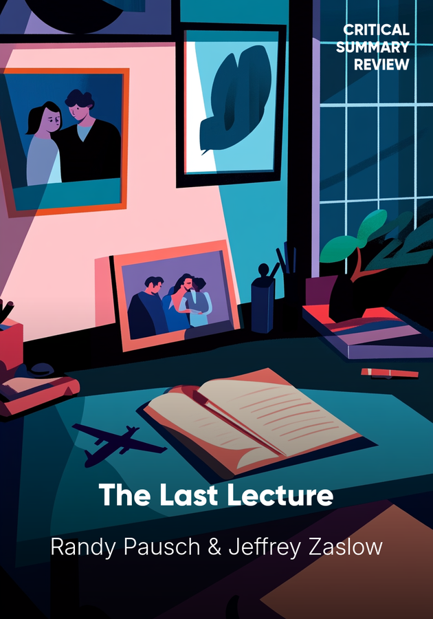 Book cover of The Last Lecture by Randy Pausch — critical summary review on 12min