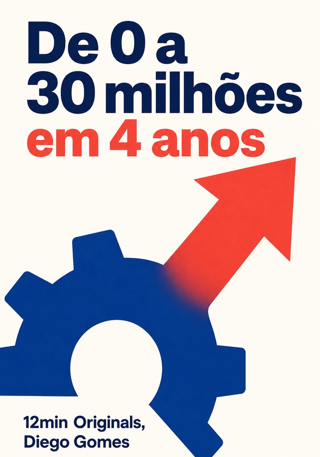Capa do livro De 0 a 30 milhões em 4 anos, de Diego Gomes — resumo e resenha crítica no 12min