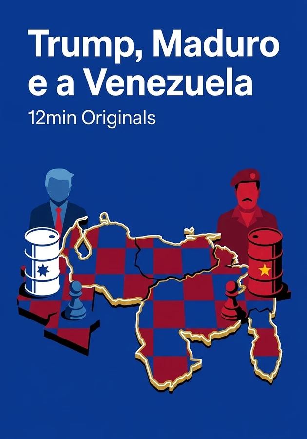 Capa do livro Trump, Maduro e a Venezuela, de 12min Originals — resumo e resenha crítica no 12min