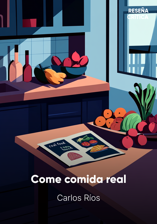 Portada del libro Come comida real, de Carlos Ríos — resumen crítico y reseña en 12min