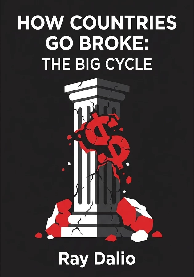 Book cover of How Countries Go Broke by Ray Dalio — critical summary review on 12min