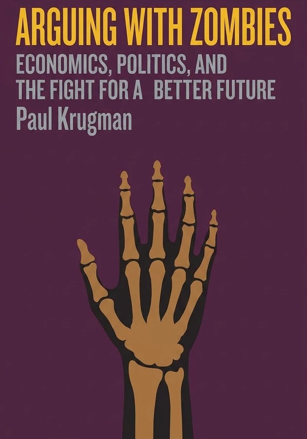 Book cover of Arguing with Zombies by Paul Krugman — critical summary review on 12min