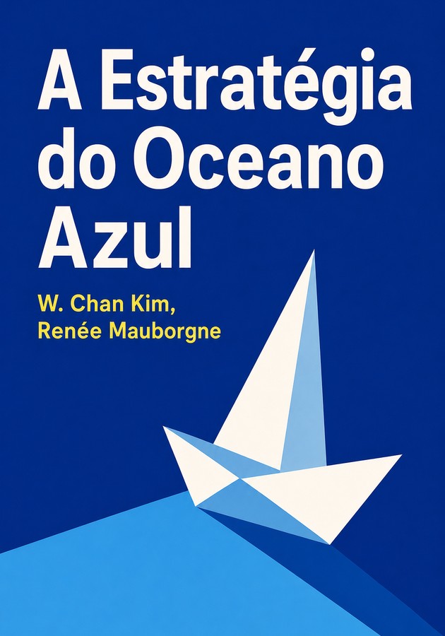 Capa do livro A Estratégia do Oceano Azul, de W. Chan Kim & Renée Mauborgne — resumo e resenha crítica no 12min