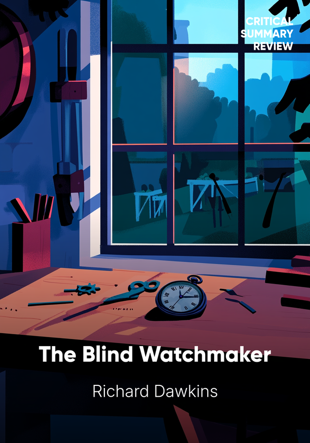 Book cover of The Blind Watchmaker by Richard Dawkins — critical summary review on 12min