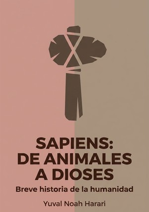 Portada del libro Sapiens: De animales a dioses, de Yuval Noah Harari — resumen crítico y reseña en 12min