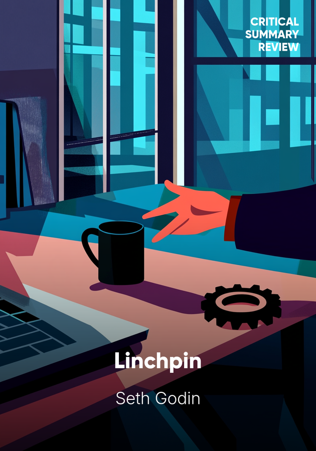 Book cover of Linchpin by Seth Godin — critical summary review on 12min