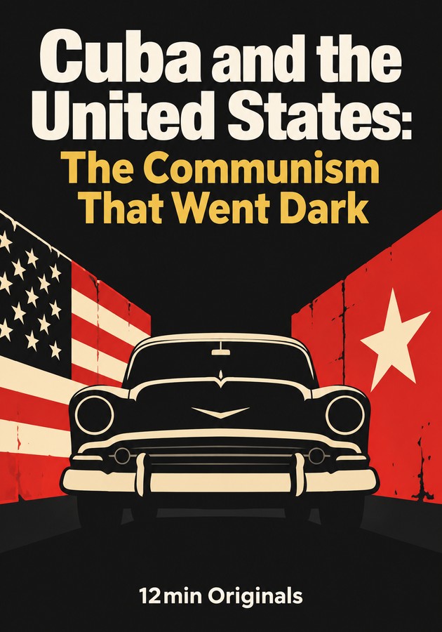Book cover of Cuba and the United States: The Communism That Went Dark by 12min Originals — critical summary review on 12min