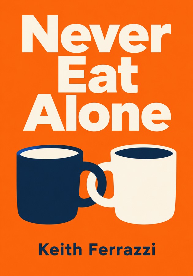 Book cover of Never Eat Alone by Keith Ferrazzi — critical summary review on 12min