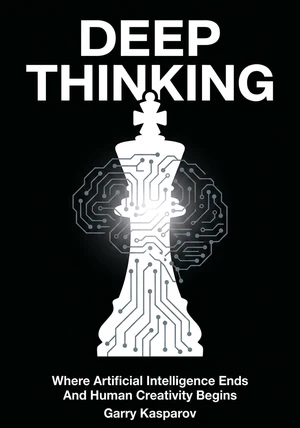 Book cover of Deep Thinking by Garry Kasparov — critical summary review on 12min
