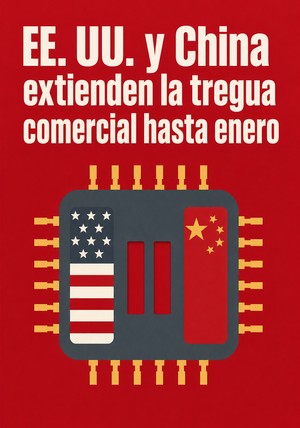Portada del libro EE. UU. y China extienden la tregua comercial hasta enero, de 12min Originals — resumen crítico y reseña en 12min
