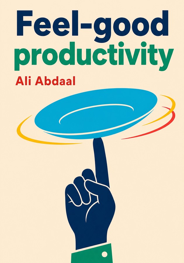 Capa do livro Feel-good productivity, de Ali Abdaal  — resumo e resenha crítica no 12min