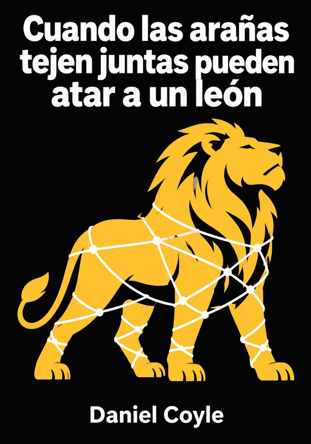 Portada del libro Cuando las arañas tejen juntas pueden atar a un león, de Daniel Coyle — resumen crítico y reseña en 12min