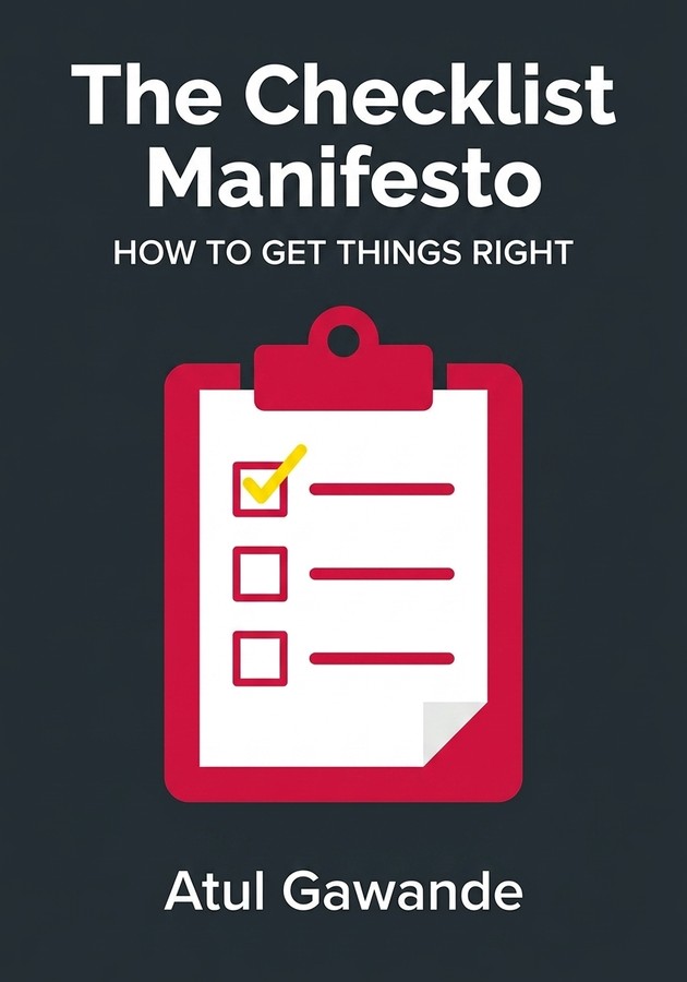 Book cover of The Checklist Manifesto  by Atul Gawande — critical summary review on 12min