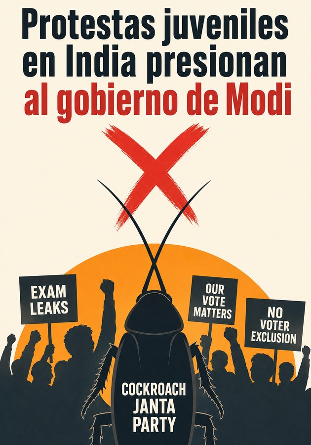Portada del libro Protestas juveniles en India presionan al gobierno de Modi, de 12min Originals — resumen crítico y reseña en 12min