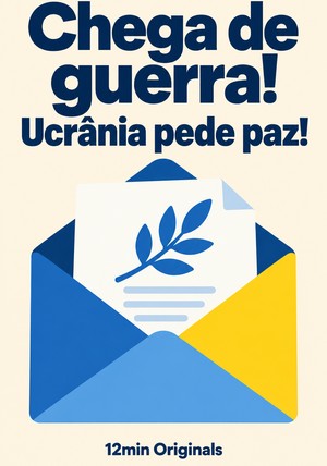 Capa do livro Chega de guerra! Ucrânia pede paz!, de 12min Originals — resumo e resenha crítica no 12min