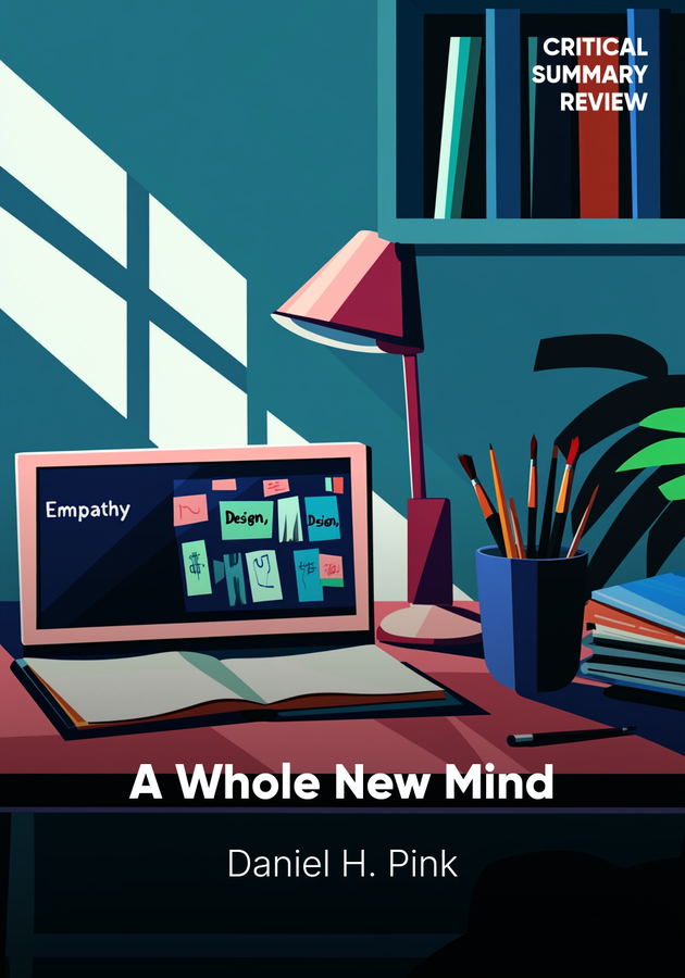 Book cover of A Whole New Mind by Daniel H. Pink — critical summary review on 12min