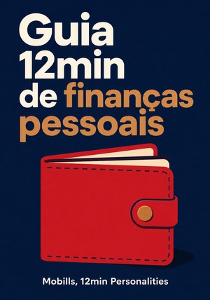 Capa do livro Guia 12min de finanças pessoais, de Mobills & 12min Personalities — resumo e resenha crítica no 12min