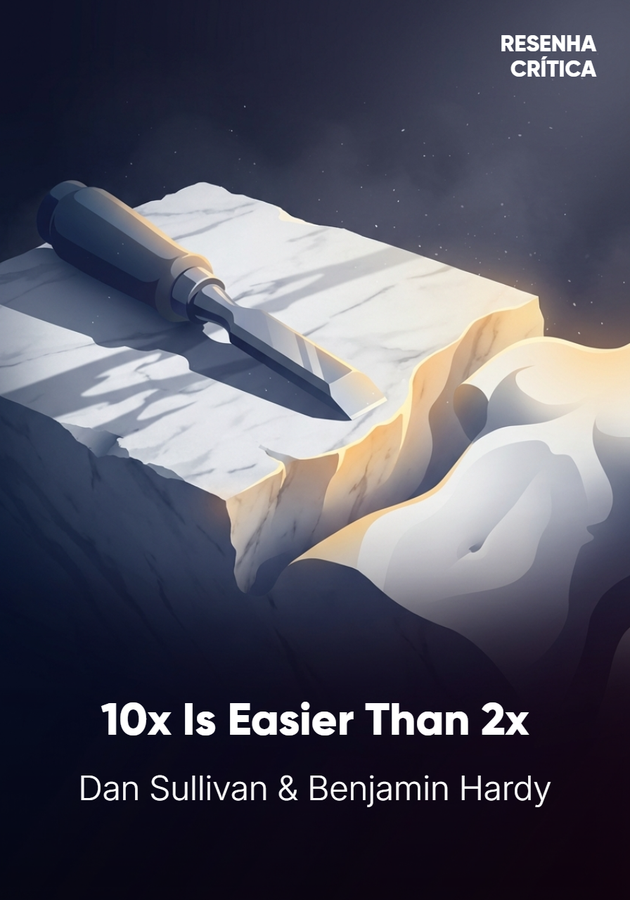 Book cover of 10x Is Easier Than 2x by Dan Sullivan — critical summary review on 12min