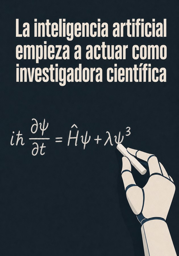 Portada del libro La inteligencia artificial empieza a actuar como investigadora científica, de 12min Originals — resumen crítico y reseña en 12min