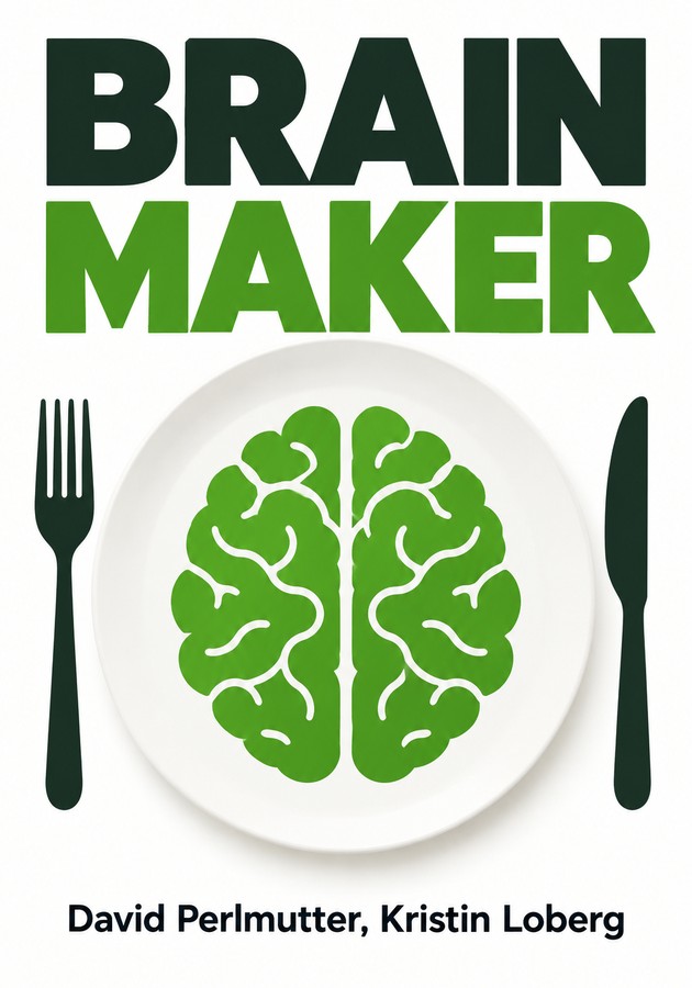 Book cover of Brain Maker by David Perlmutter & Kristin Loberg — critical summary review on 12min