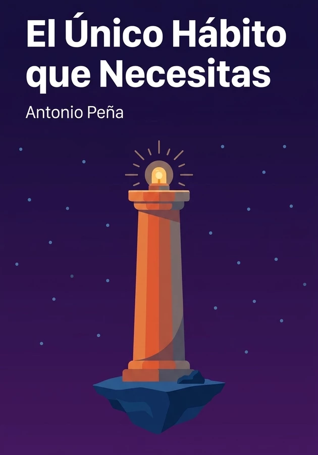 Portada del libro El Único Hábito que Necesitas, de  Antonio Peña — resumen crítico y reseña en 12min