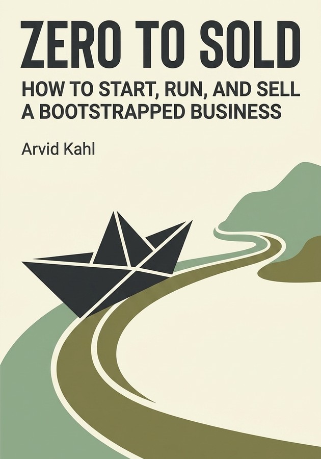 Book cover of Zero to Sold by Arvid Kahl — critical summary review on 12min