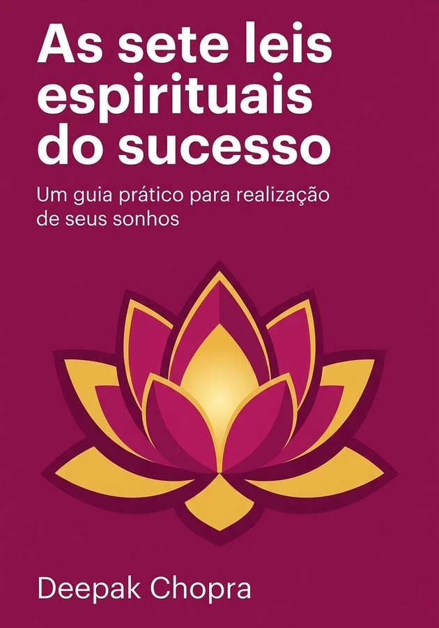 Capa do livro  As sete leis espirituais do sucesso, de Deepak Chopra — resumo e resenha crítica no 12min