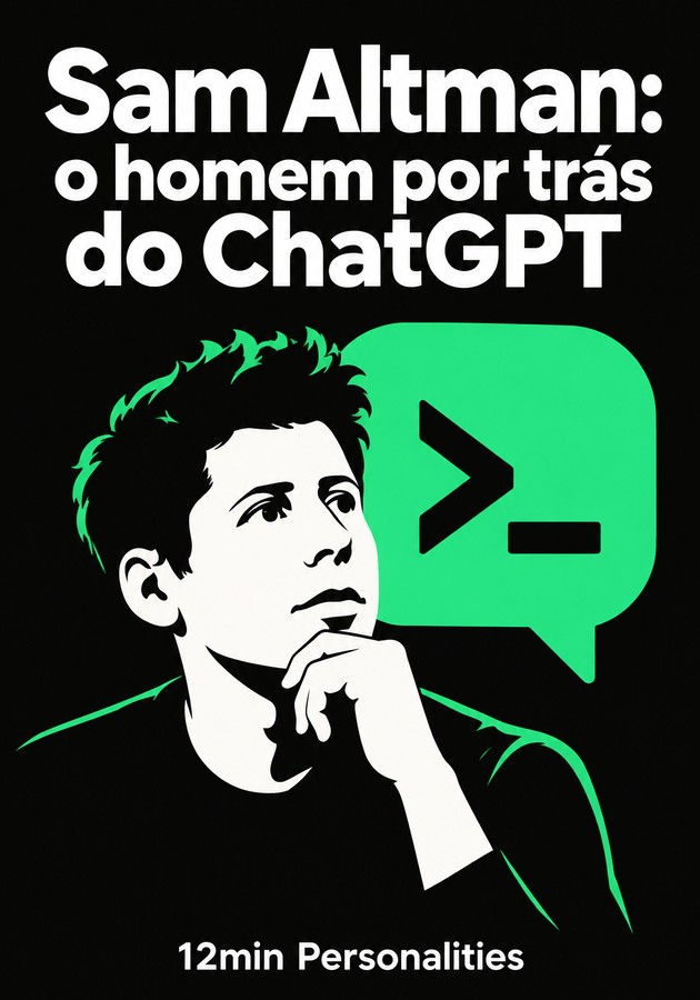 Capa do livro Sam Altman: o homem por trás do ChatGPT, de 12min Personalities — resumo e resenha crítica no 12min