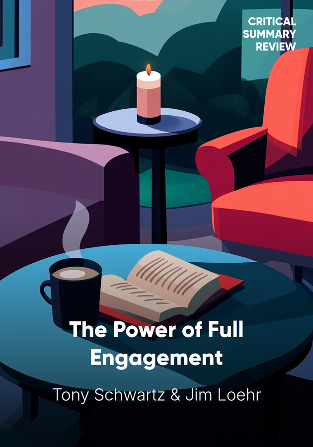 Book cover of The Power of Full Engagement by Jim Loehr & Tony Schwartz — critical summary review on 12min
